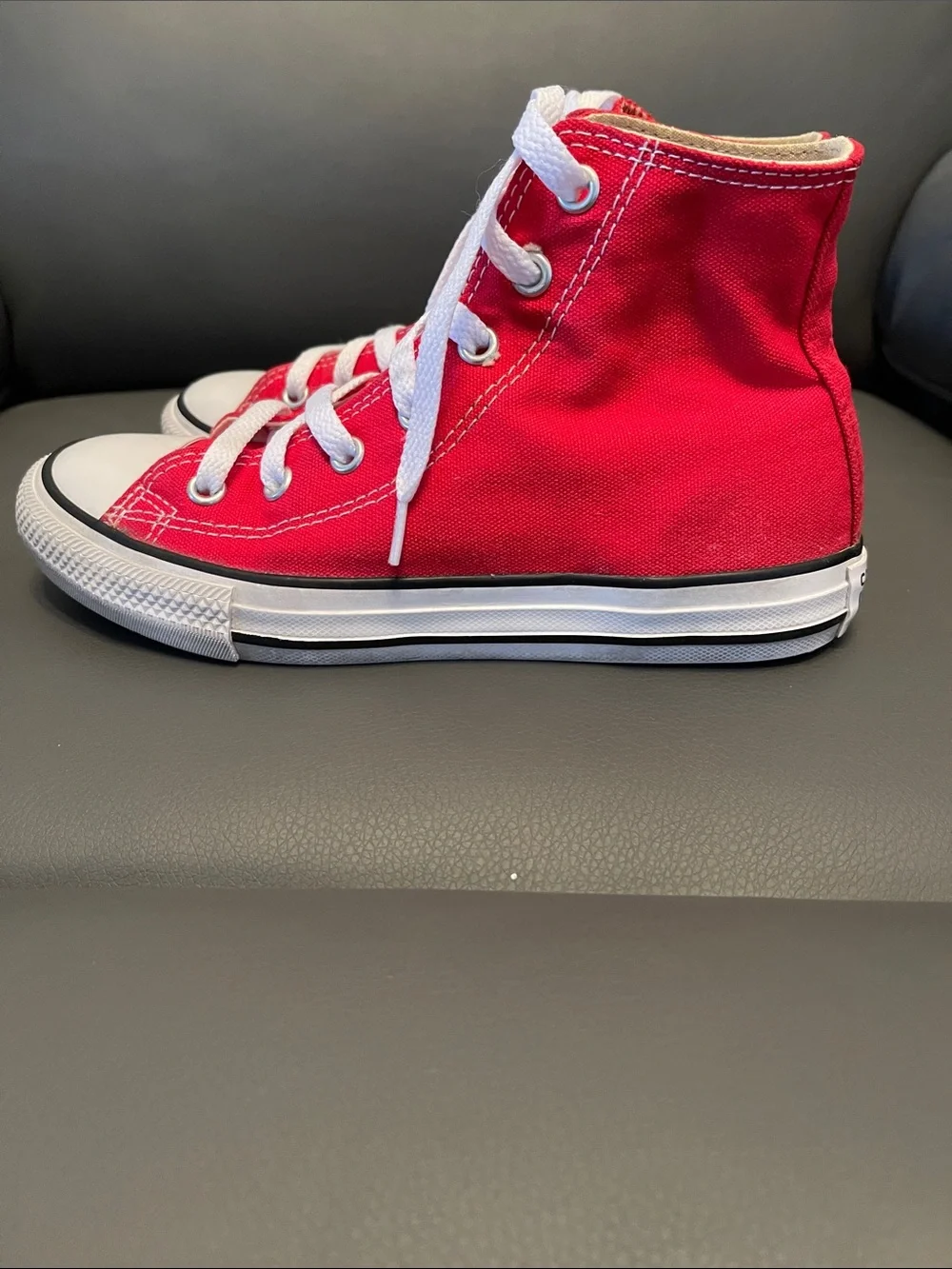 Converse Red High Top Chuck Taylor Sneakers